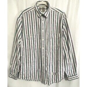VTG Levi’s Shirt Long Sleeve Striped Button Up Cotton Men’s Size L